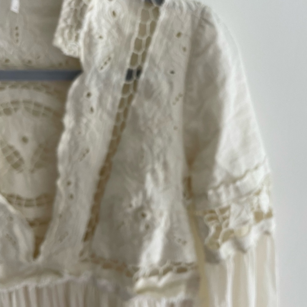 Free People Ivory Lace Top Tunic Dress - Picture 4 of 9
